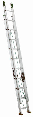 24-Ft. Extension Ladder, Aluminum, Type II, 225-Lb. Duty Rating