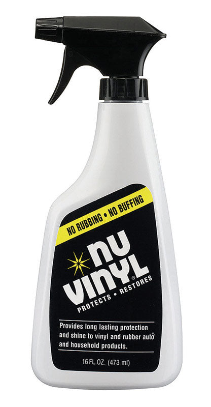 Nu-Vinyl  Leather/Rubber/Vinyl  Protectant  16  Bottle  1 pk