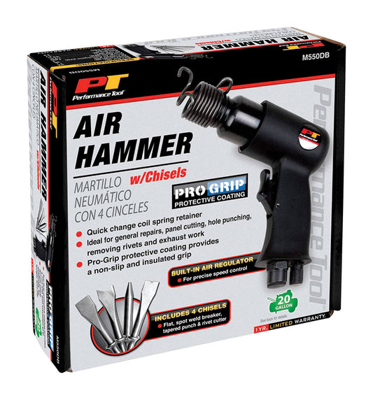 Performance Tool  1/4 in. drive Air Hammer  Kit 90 psi 90 ft./lbs. 4500 rpm