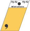 Hy-Ko 1-1/2 in. Black Aluminum Special Character Comma Self-Adhesive 1 pc. (Pack of 10)