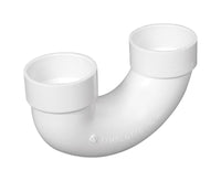 Charlotte Pipe  3 in. Hub   x 3 in. Dia. Hub  PVC  U-Bend