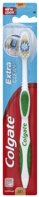 Extra Clean Toothbrush, Soft Head (Pack of 6)