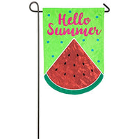HELLO SUMMER WATERMELON FLAG