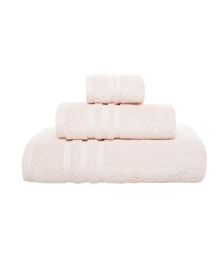 LINIM 3-Pcs Towel Set Towels Zero Twist 100% Cotton Bath, Hand, Washcloth Peach