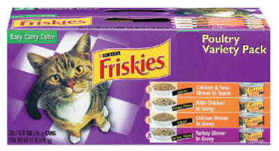 Cat Food Pack, Poultry Variety, 32-Ct. Cans
