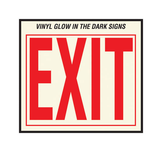 Hy-Ko English Exit Sign Vinyl 10 in. H x 12 in. W (Pack of 10)
