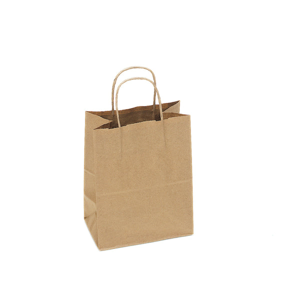 ProAmpac 10 in. H X 4 in. W X 8 in. L Paper Shopping Bag with Handles 250 pk