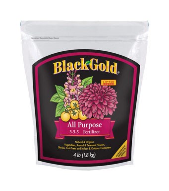 Black Gold All Purpose Fertilizer 5-5-5 Granules 4 Lb.