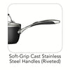 Ceramica Deluxe 1.5 Qt Ceramic Covered Sauce Pan - Black