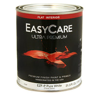 Interior Latex Paint & Primer, Pure White Pastel Base, 1-Qt. (Pack of 4)