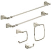 Delta Sawyer Silver Die Cast Zinc Satin Nickel Toilet Paper Holder 5.78 L x 5.01 H x 3.18 W in.