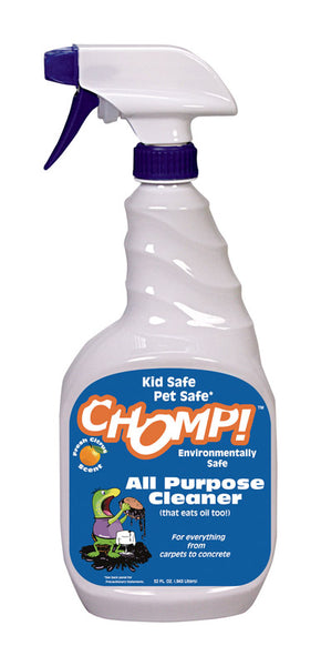 Limpiador y desengrasante Chomp con aroma cítrico suave, 32 oz. Líquido