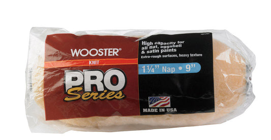 Wooster  Pro Series  Knit  9 in. W x 1-1/4 in.  Paint Roller Cover  1 pk