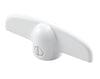 Prime-Line  2.8 in. L Die-Cast  White  Zinc  Universal  Casement Tee Handles  1 pk