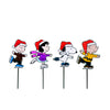 12" Peanuts  40l Led 2d Pre-Lit Flat Pvc Xmas Pathway Markers