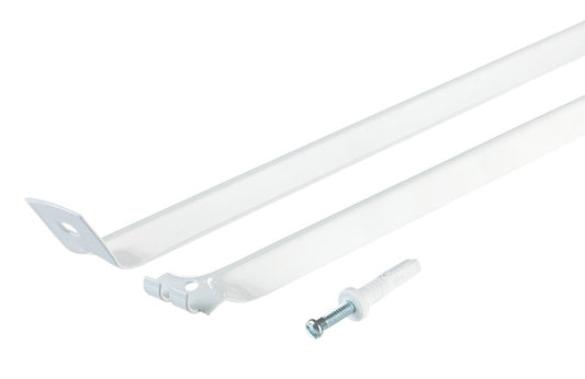 Rubbermaid White Steel Support Brace 12 L x 22.8 H x 5 W in. with Drive Pin