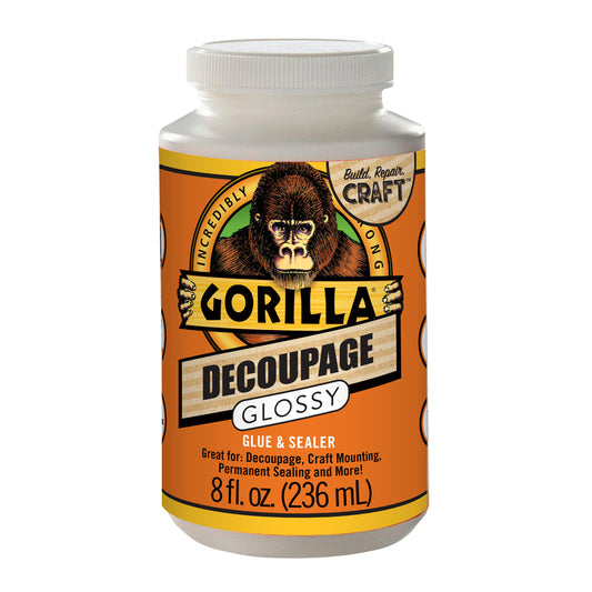 Gorilla Gloss Glue & Sealer 8 oz. (Pack of 4)
