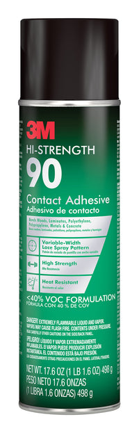 Adhesivo de contacto de polímero sintético 3M, 17,6 oz.
