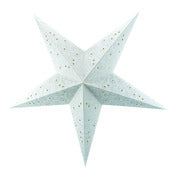Asian Import Store Distribution STRG2-SV 24" White With Silver Bramble Glitter Paper Star Lantern