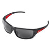 Milwaukee  Anti-Fog Performance Safety Glasses  Tinted Lens Black/Red Frame 1 pc.