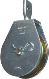 Swivel Eye Steel Pulley, Zinc Finish, 3-In.