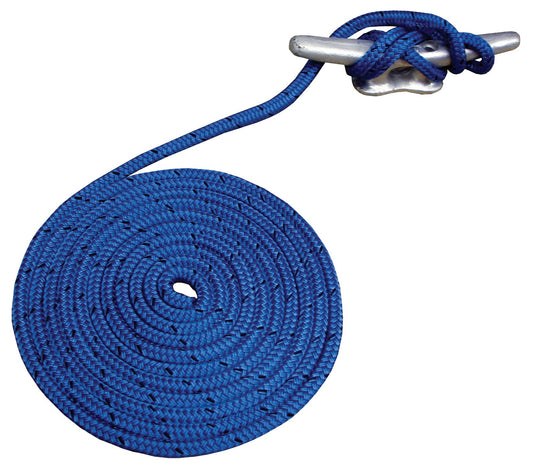 Attwood 11702-7 3/8" X 15' Blue Double Braided MFP Dock Line