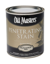 Old Masters Semi-Transparent Weathered Wood Oil-Based Penetrating Stain 1 qt