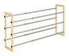 Honey Can Do 18 in.   H X 7 in.   W X 46 in.   L Metal/Wood Shoe Rack