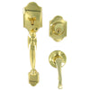 Schlage Antique Brass Handleset 1-3/4 in.