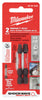 Milwaukee  SHOCKWAVE  ECX  1 and 2   x 2 in. L Impact Power Bit Set  Steel  2 pc.