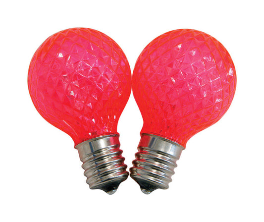 Celebrations  G40  LED  Replacement Bulb  Pink  25 lights