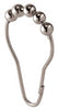 iDesign Chrome Silver Steel Shower Curtain Rings 12 pk