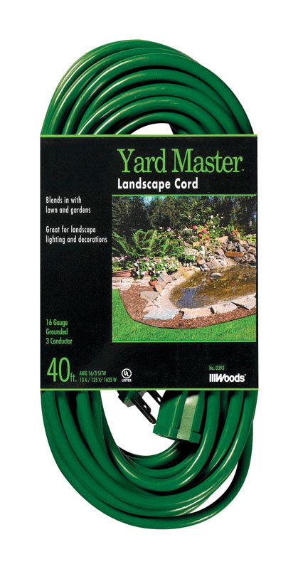 Woods Yard Master Outdoor 40 ft. L Green Extension Cord 16/3