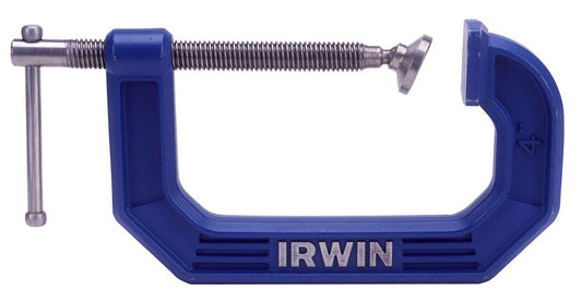 Irwin  Quick-Grip  4 in.  x 2-7/8 in. D Adjustable  C-Clamp