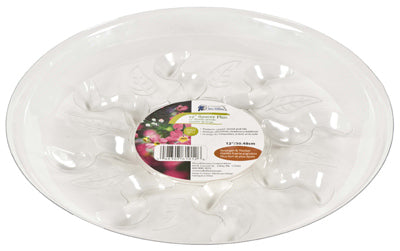 Gardeners Blue Ribbon  16 in. W Plastic  Plant Saucer  Clear