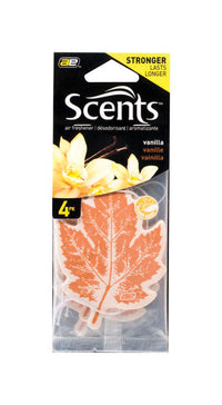 Ultra Norsk Leaf Scents Vanilla 4 pk Car Air Freshener (Pack of 6)