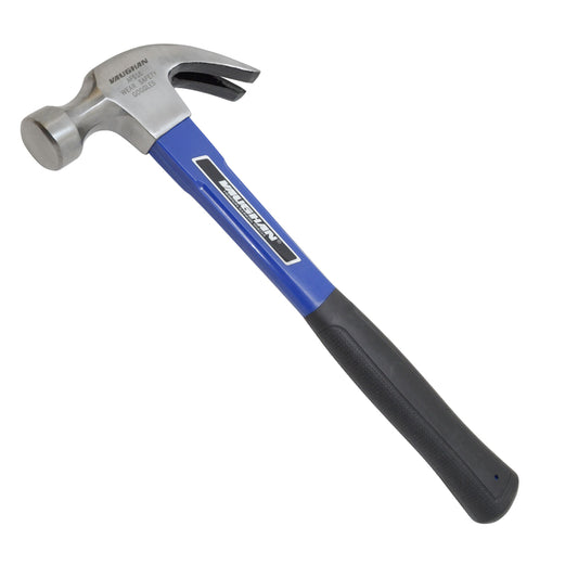 Vaughan 16 oz Smooth Face Claw Hammer 13 in. Fiberglass Handle