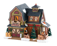 Lemax  Christmas Silent Night Stable  Tabletop Decoration  Multicolor  Porcelain  6.22 in. 1 pk