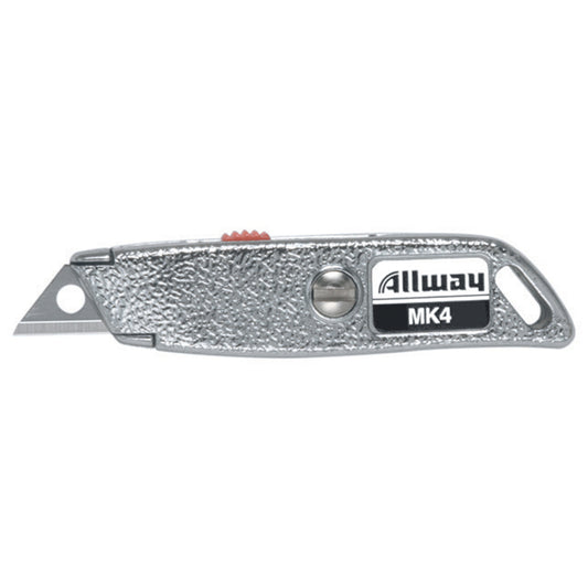 Allway 2-1/2 in. Retractable Micro Utility Knife Chrome 1 pk