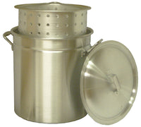 Steamer Pot with Basket, Aluminum, 60-Qt.