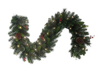 Celebrations  6 ft. L LED  Prelit Decorated Cedar Pine Christmas Garland (Pack of 6)