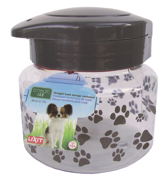 Lixit 30-0064-012 64 Oz Plastic Dog Treat Jar