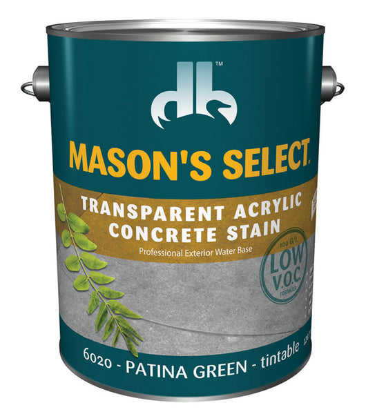Tinte transparente para hormigón Mason'S Select, color verde, 1 galón (caja de 4)