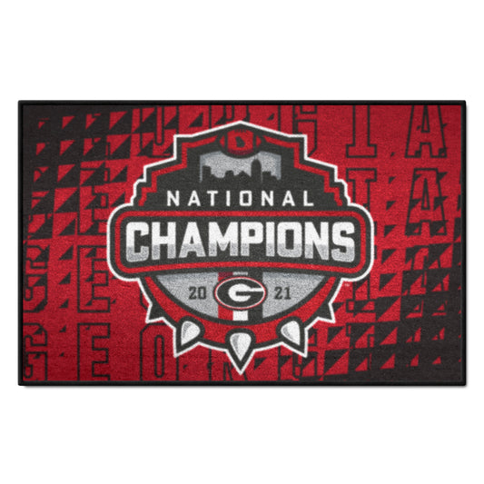 Georgia Bulldogs 2021-22 National Champions Starter Mat - 19in. x 30in.