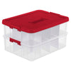 Sterilite 10.75 in. H X 14.5 in. W X 8 in. D Ornament Storage Container (Pack of 4)