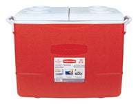 Rubbermaid  Cooler  50 qt. Red