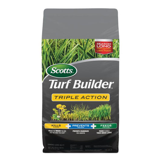 Scotts Turf Builder Triple Action 16-0-1 Weed Control Plus Lawn Food For Kentucky Bluegrass 21.1 lb.