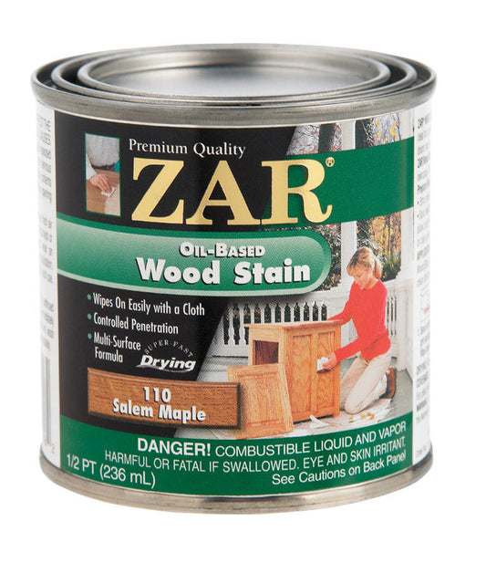 ZAR Semi-Transparent Smooth Salem Maple Oil-Based Oil Wood Stain 1/2 pt. (Pack of 6)