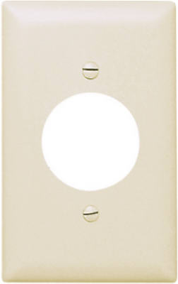 Wall Plate, Single Outlet, Almond Nylon