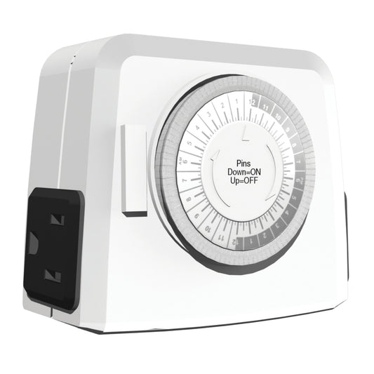 Stanley Indoor and Outdoor Mechanical Timer White